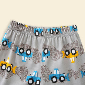Boys Short Sleeve Graphic T-Shirt With Printed Shorts 2 pc. Sets   