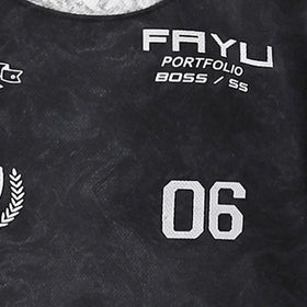 Boys Black Abstract Print T-Shirt With Shorts Co-ord Sets Sets