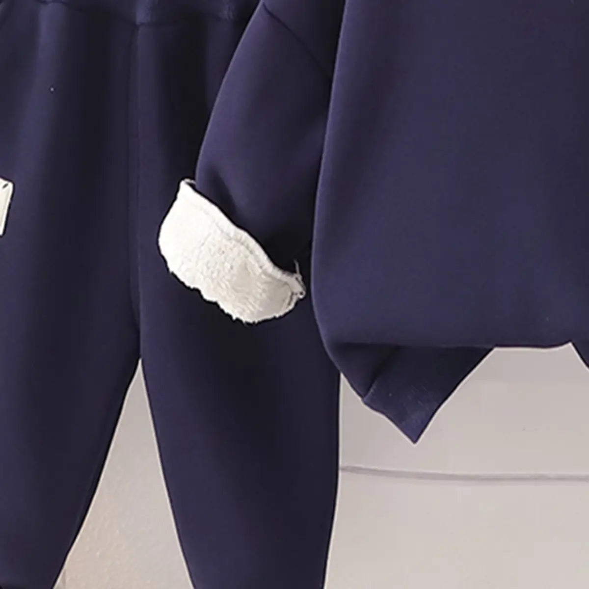 Boys Navy Blue Hooded Sweatshirt With Jogger Co-ord Sets Sets