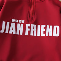 Boys Red Typographic Printed Sweatshirt With Joggers Set 2 pc. Sets