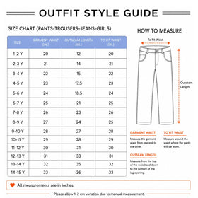 Girls Light Blue Distressed Jeans Pants