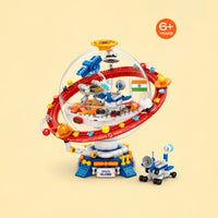 Space Astronaut Building Block Model - Orbiting Planet Dome Display Set Trending Accessories Multicolor Onesize
