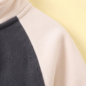 Boys Grey Colorblocked Long Sleeve Jacket Coats & Jackets