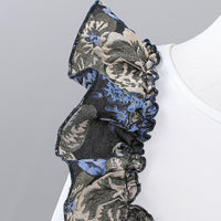 Girls Multicolor Sleeveless Floral Print Ruffle Dress Casual Dresses