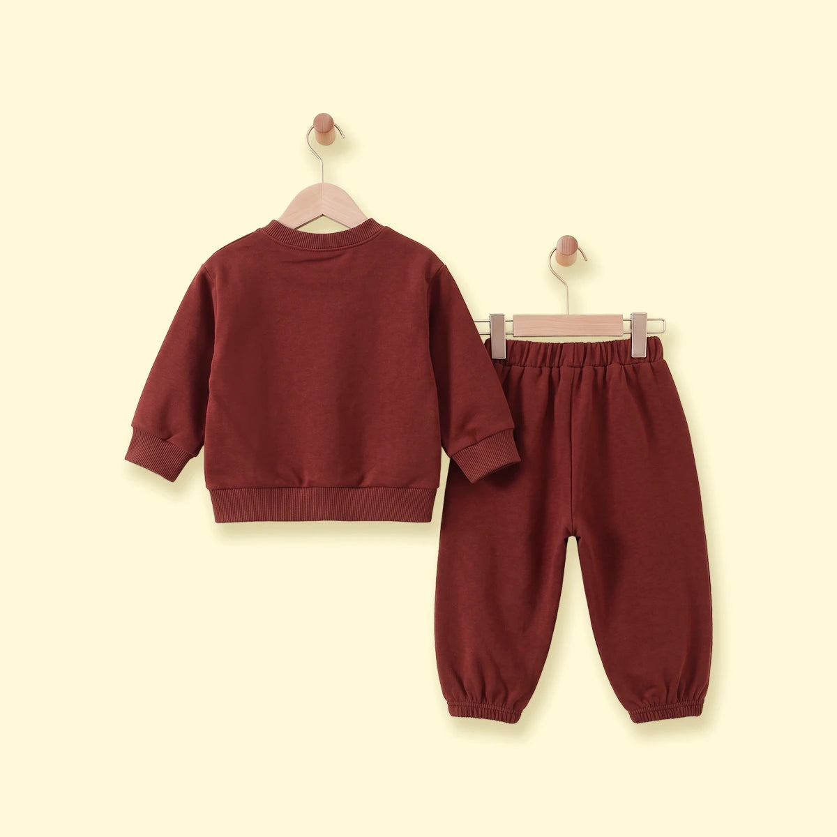 Boys Red Smiley Printed Sweatshirt & Joggers Co-ord Sets Sets