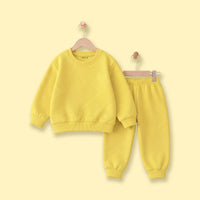 Boys Yellow Sweatshirt & Joggers Co-ord Sets Sets Yellow 1-2 Y