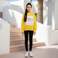 Girls Yellow K-Pop Princesses Graphics Sweatshirt Sweatshirts & Hoodies Yellow 2-3 Y