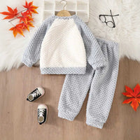 Boys Grey Astronaut Printed Sweatshirt With Jogger Sets 2 pc. Sets