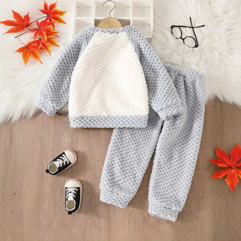 Boys Grey Astronaut Printed Sweatshirt With Jogger Sets 2 pc. Sets
