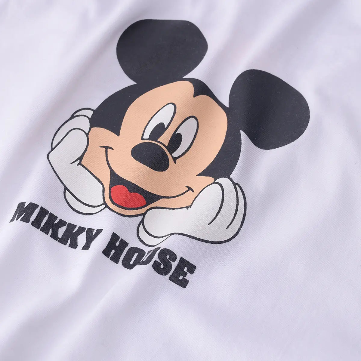 Boys White Mickey Mouse Graphic T-shirt With Shorts Sets 2 pc. Sets