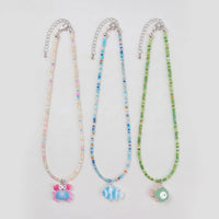 Pack Of 3 Girls Multicolour Fish Motif Beaded Necklace Sets Necklace and Chains Multicolor Onesize