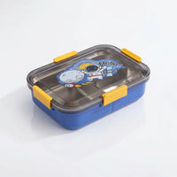 Kids Blue Astronaut Stainless Steel 3-Compartment Lunch Box Trending Accessories Blue Onesize