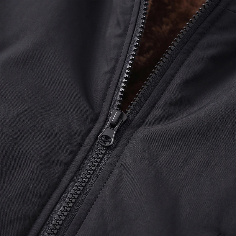 Boys Black Long Sleeve Hooded Zip-up Jacket Coats & Jackets