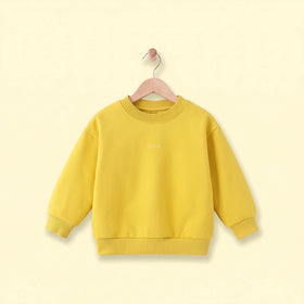 Boys Yellow Typography Print Long Sleeve Sweatshirt Sweatshirts & Hoodies Yellow 1-2 Y