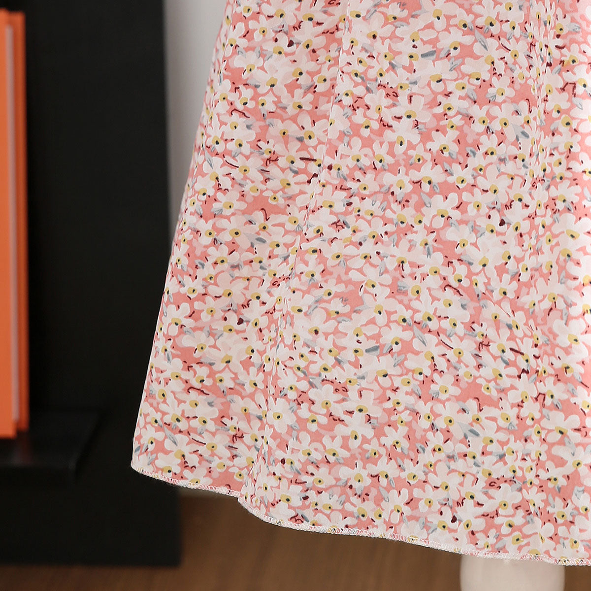 Girls Pink Floral Fit & Flare Summer Casual Dresses Casual Dresses