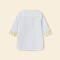 Boys White Embroidered Kurta With Pajama Sets Ethnicwear Boys