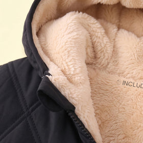 Boys Black Long Sleeve Hooded Puffer Jacket Coats & Jackets