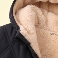 Boys Black Long Sleeve Hooded Puffer Jacket Coats & Jackets