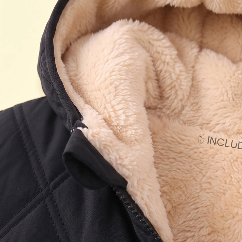 Boys Black Long Sleeve Hooded Puffer Jacket Coats & Jackets