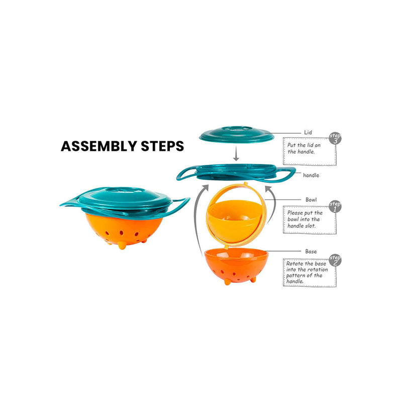 Baby Green Gyroscope No-Spill Bowl Trending Accessories