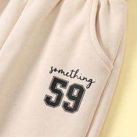 Boys Apricot Typographic Sweatshirt & Joggers Co-ord Sets Sets