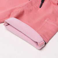 Boys Pink Striped Short Sleeve Shirt With Graphic T-Shirt And Drawstring Shorts Sets Sets