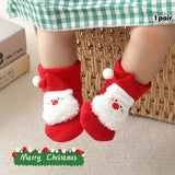 Baby Red Santa Claus Christmas Socks - 1 Pair