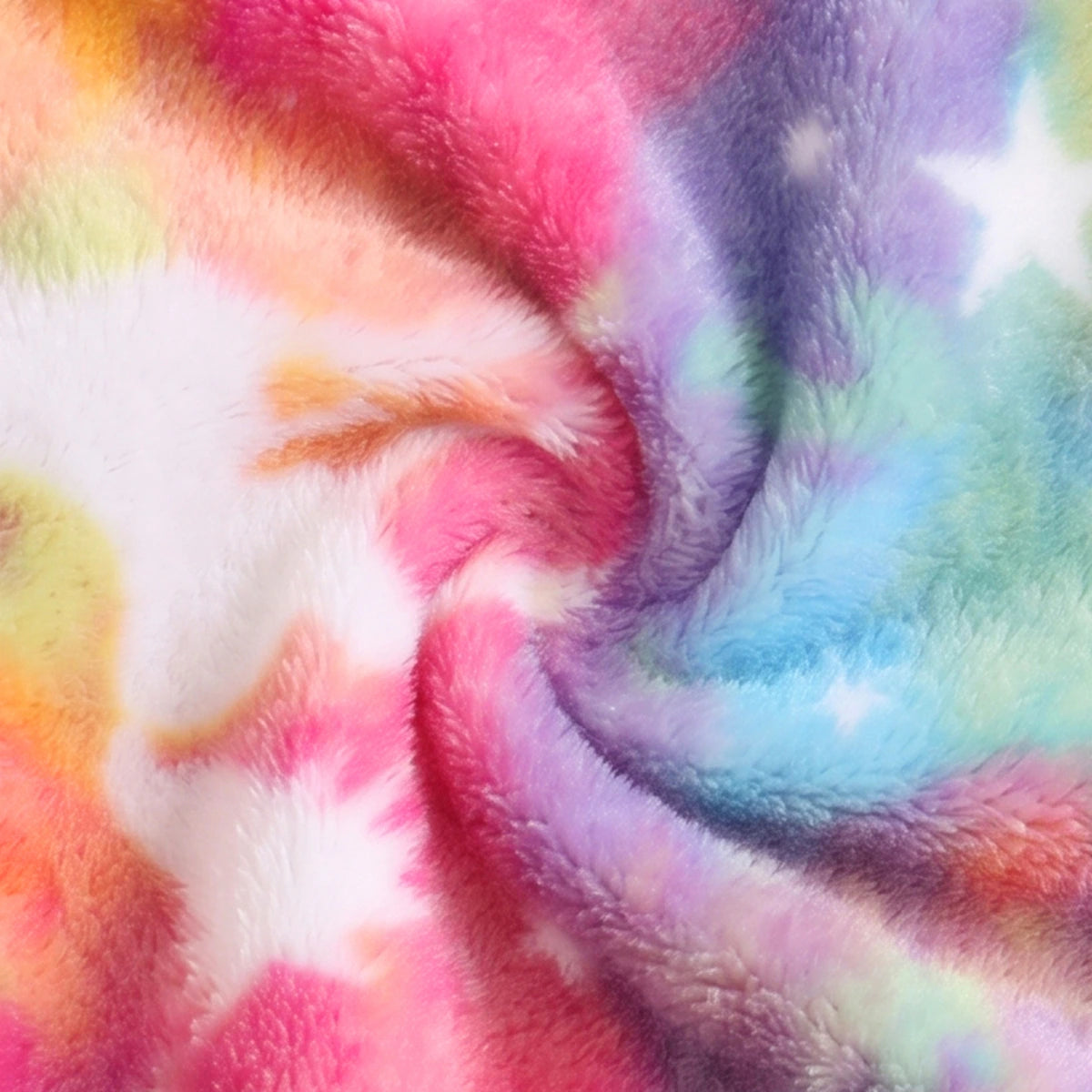 Girls Multicolour Tie & Dye Print Sweatshirt With Pants Sets 2 pc. Sets