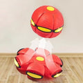 Kids Red Flying Saucer Ball with LED Lights Trending Accessories Red Onesize