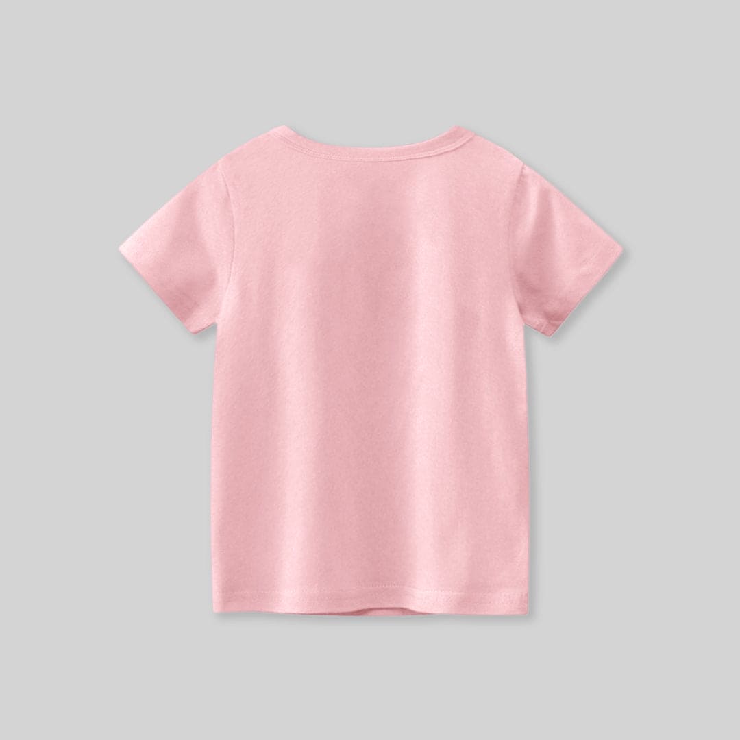 Girls Graphic Print Short Sleeves T-shirt Tshirts   