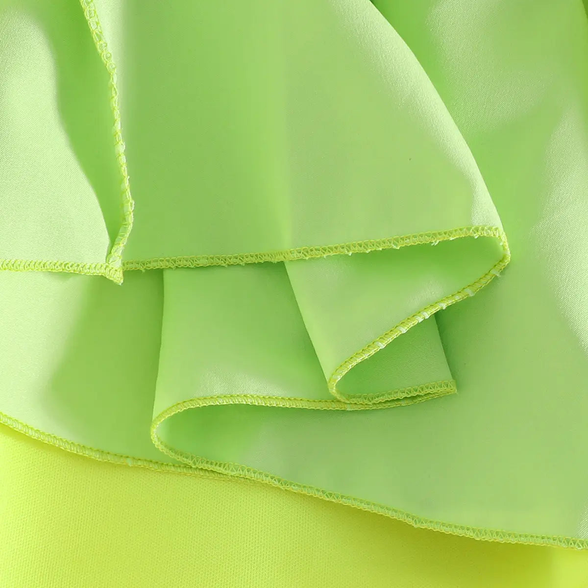 Girls Lime Yellow Sleeveless Fit & Flare Party Wear Dress With Elegant Bow Detail Party Dresses