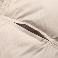 Girls Apricot Solid Front Zipper Hooded Winter Jacket Coats & Jackets