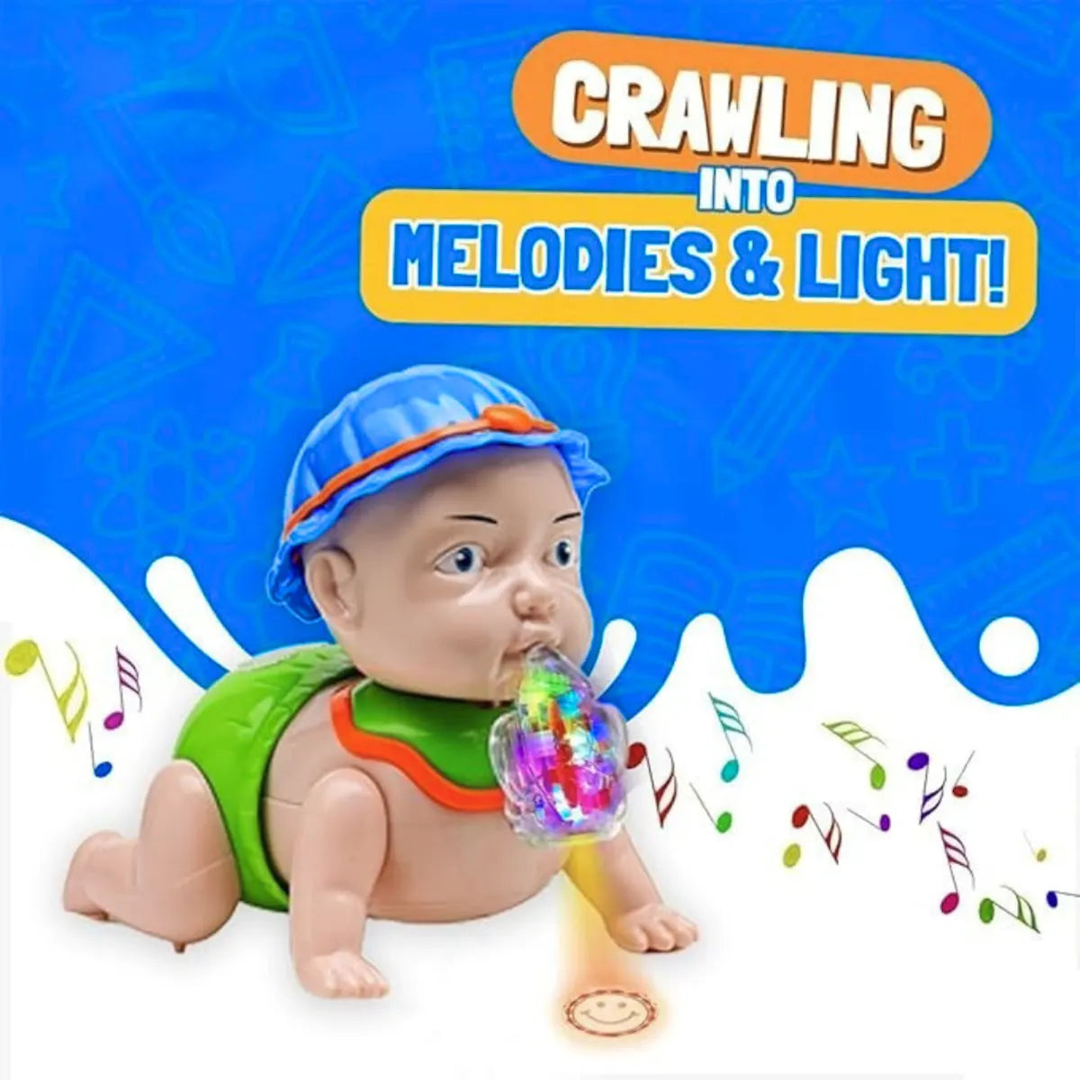 Baby Musical Crawling Doll Toy with Lights Trending Accessories