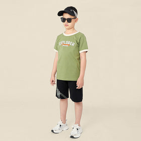 Boys Printed Short Sleeves Casual T-shirt Tshirts   
