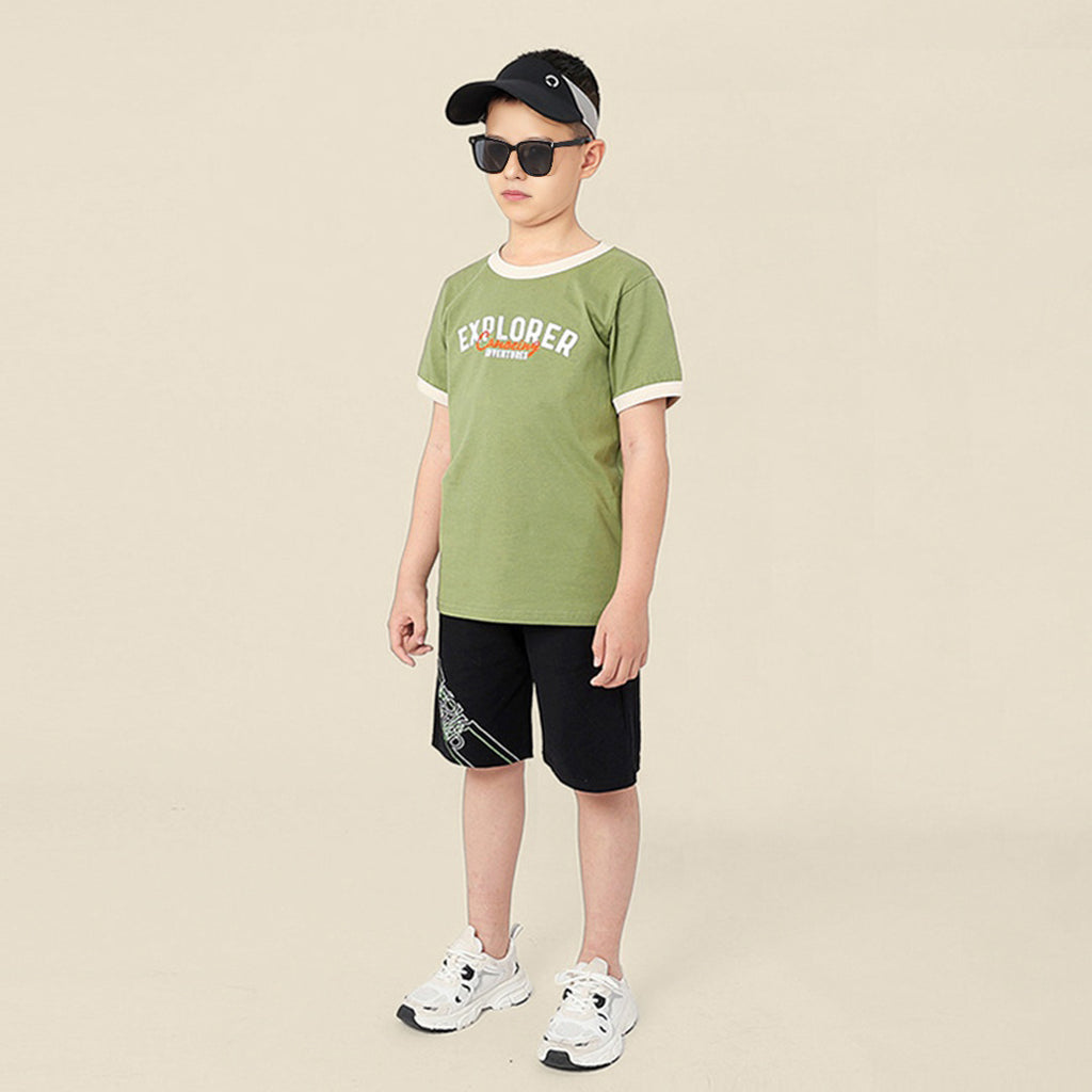 Boys Printed Short Sleeves Casual T-shirt Tshirts   