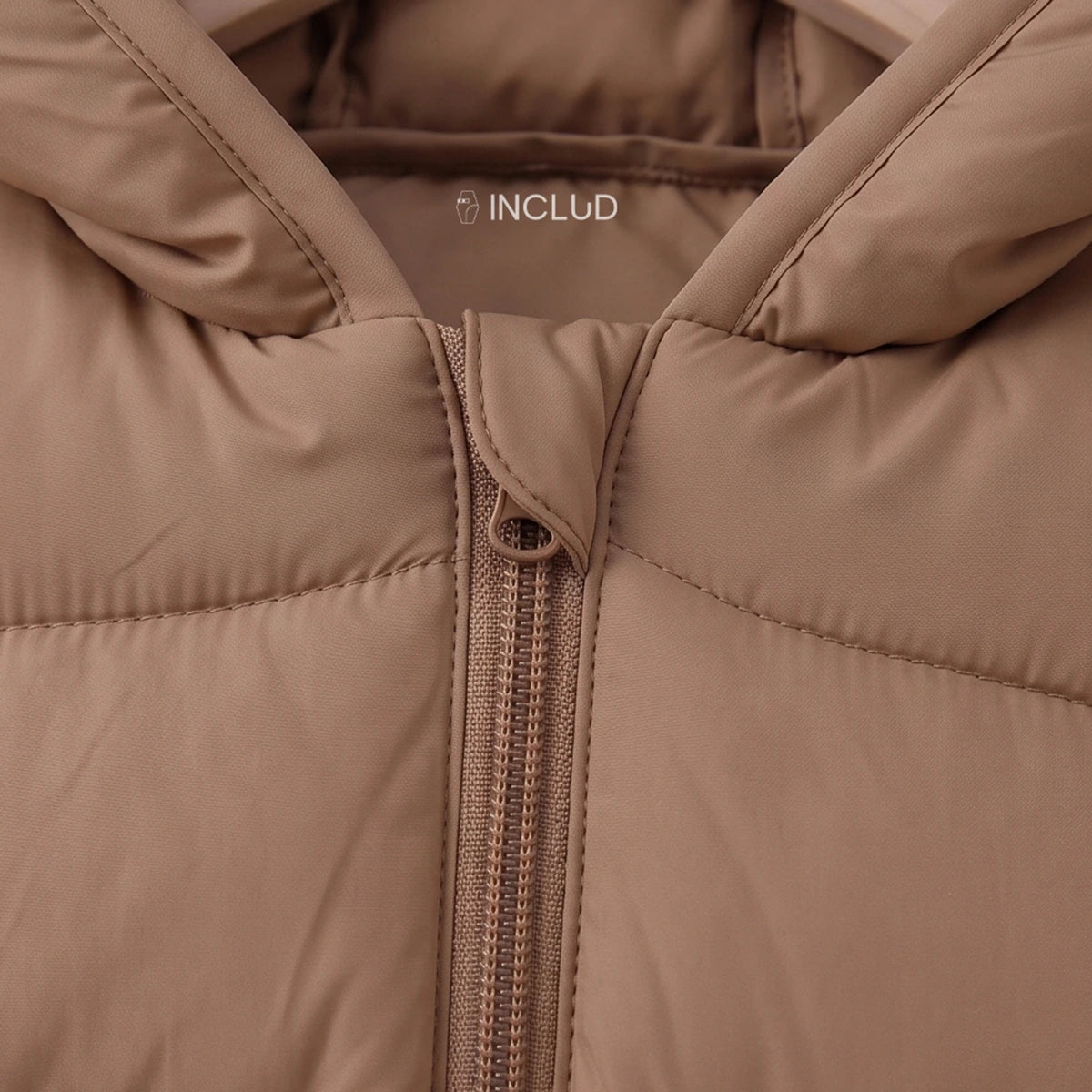 Boys Brown Hooded Quilted Puffer Jacket Coats & Jackets