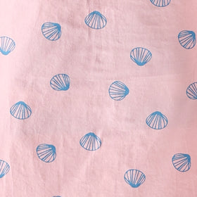 Boys Pink Seashell Printed Short Sleeve Shirt With Printed Elasticated Shorts Sets Sets