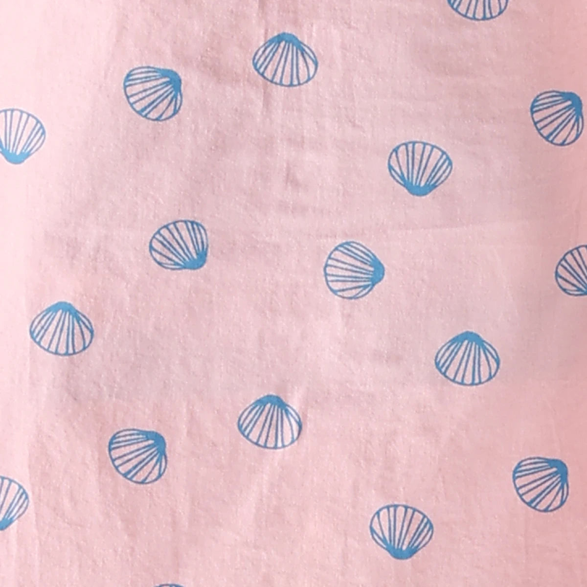 Boys Pink Seashell Printed Short Sleeve Shirt With Printed Elasticated Shorts Sets Sets