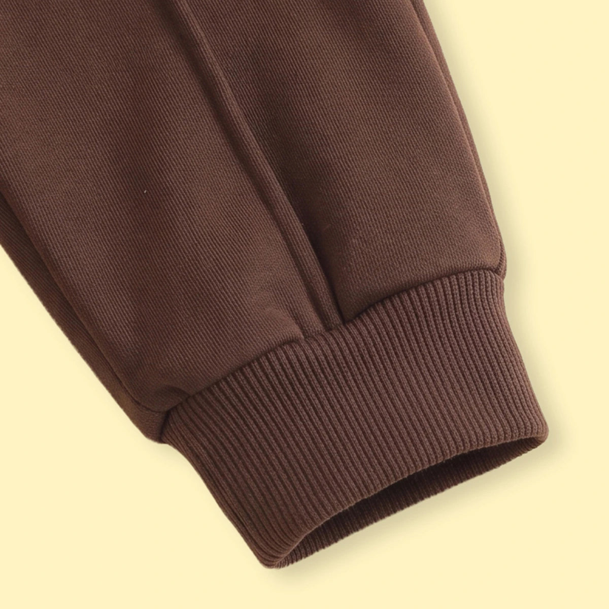 Girls Brown Solid Long Sleeve Hooded Sweatshirt & Pants Sets 2 pc. Sets