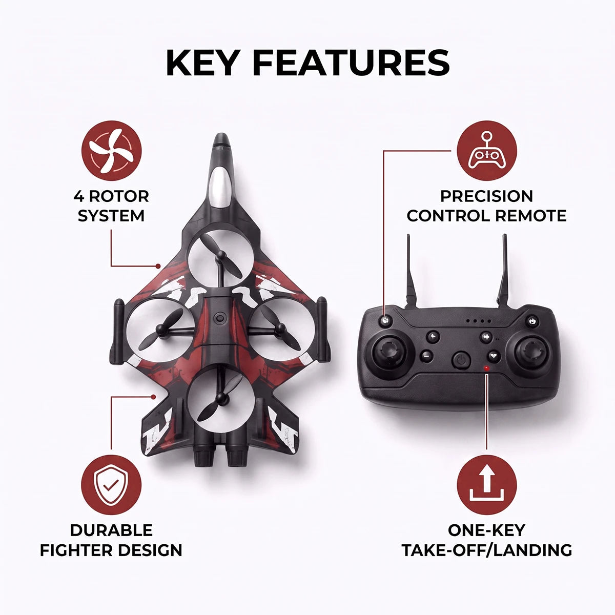 Sky Fighter Drone - Premium RC Flying Toy Trending Accessories