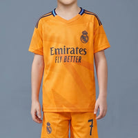 Boys Orange Short Sleeve Typography Print T-Shirt With Shorts Sets 2 pc. Sets