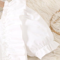 Girls Pink Short Sleeve Square Neck Fit & Flare Dress Casual Dresses