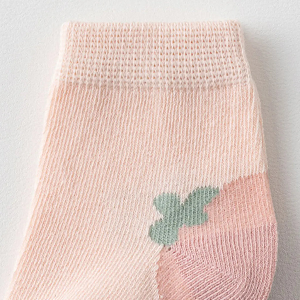 Pack of 5 Girls Multicolour Animal Design Ankle Length Socks Socks