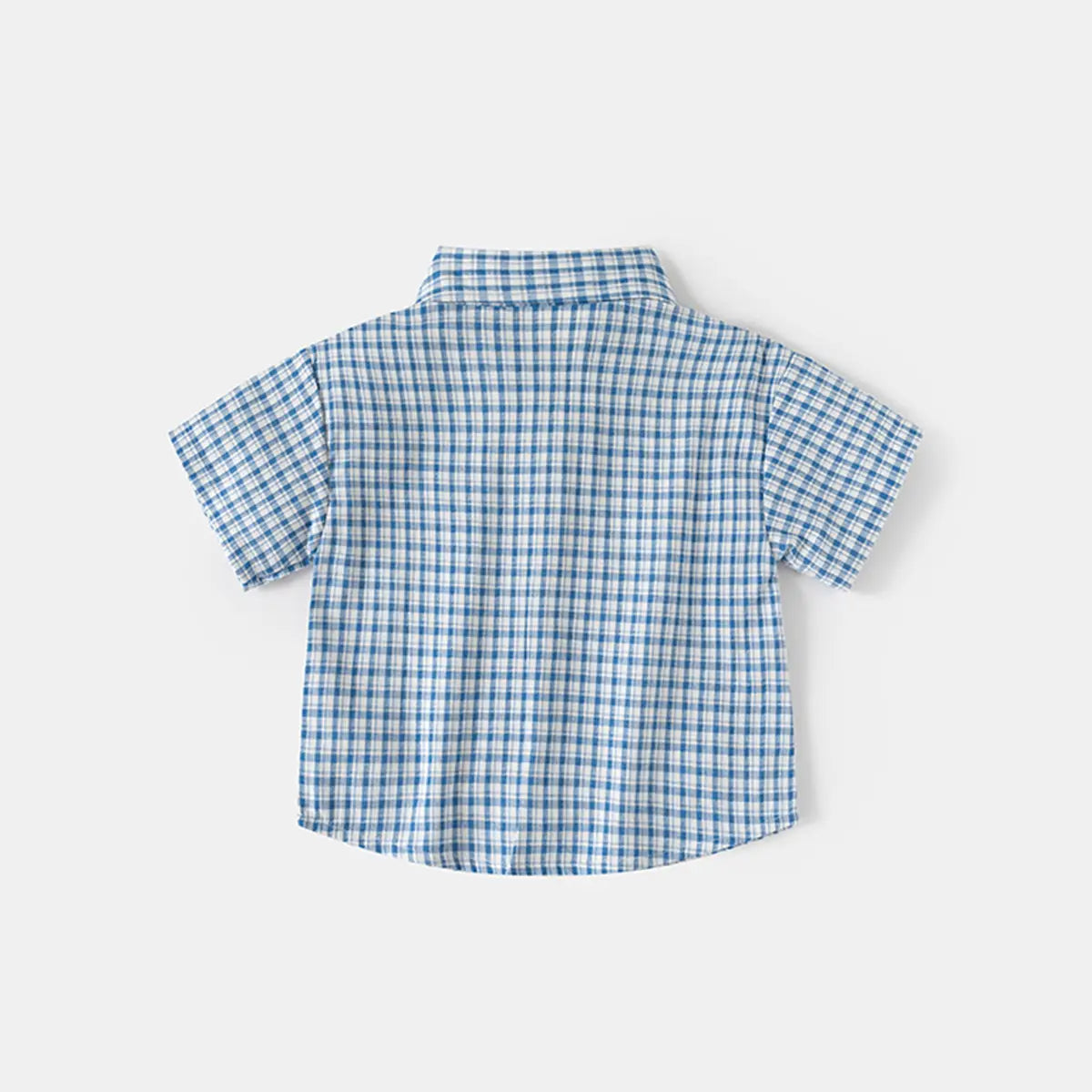 Boys Blue Checked Short Sleeves Shirt & Shorts Co-ord Sets Sets