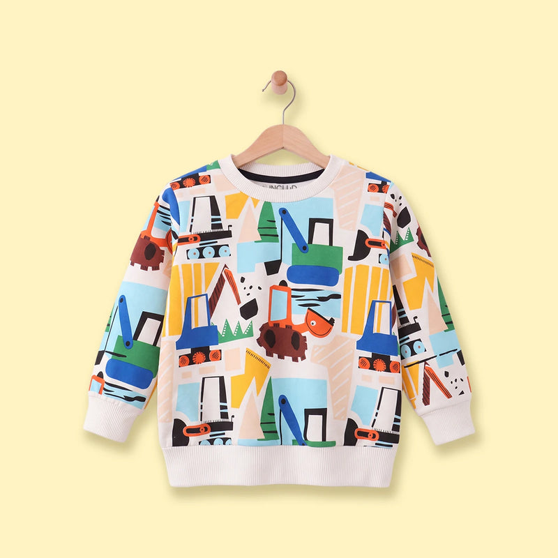 Boys Multicolour Graphic Long Sleeve Sweatshirt Sweatshirts & Hoodies Multicolor 1-2 Y