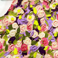 Girls Multicolor Floral Printed Sleeveless Balloon Dress Casual Dresses