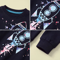 Boys Black Graphic Long Sleeve Sweatshirt Sweatshirts & Hoodies
