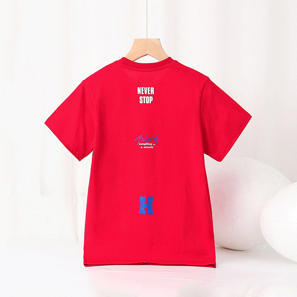Boys Printed Short Sleeves T-Shirt Tshirts   