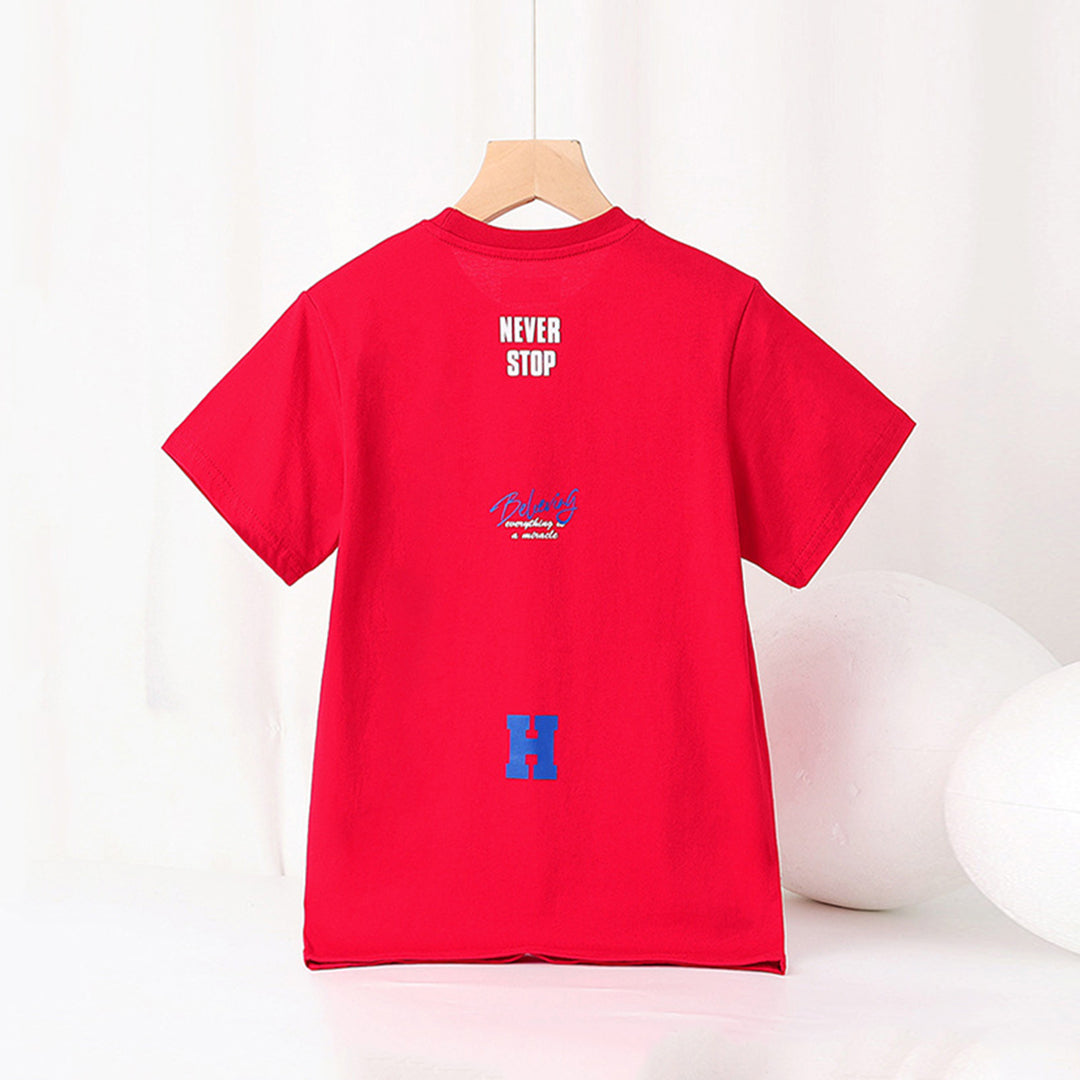 Boys Printed Short Sleeves T-Shirt Tshirts   