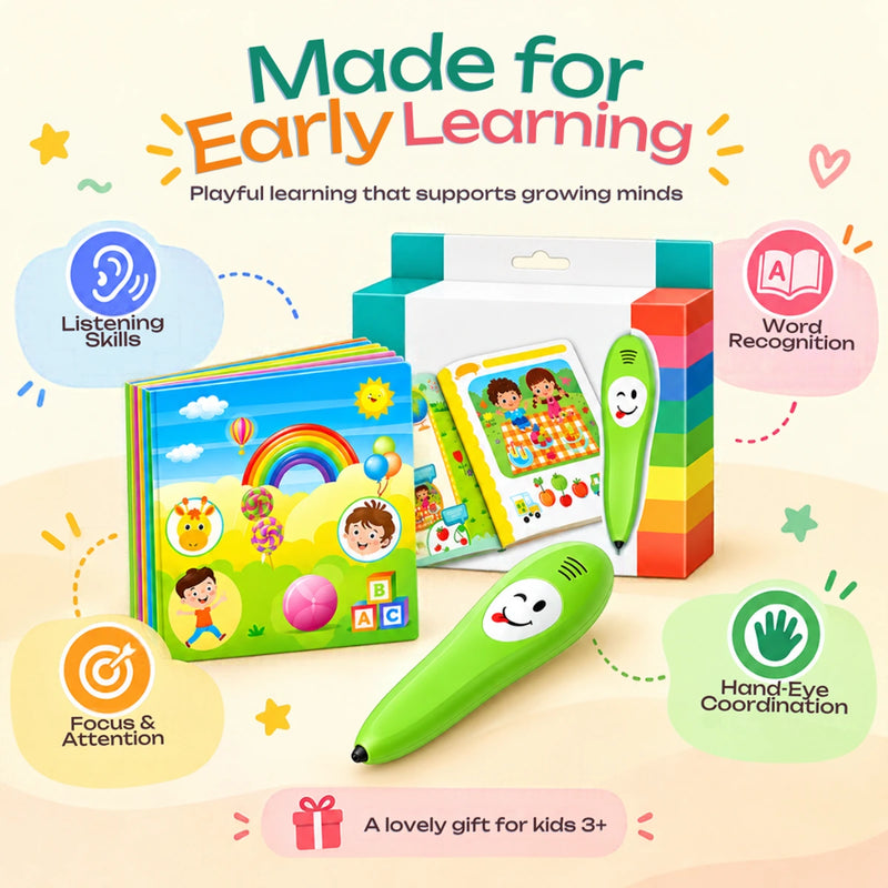 Kids Talking Pen with Learning Book Ages 3 Years Plus Trending Accessories